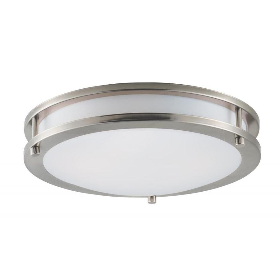 Maxim Lighting 55542WTSN Linear LED 12 Inch Flush Mount Light – Satin Nickel