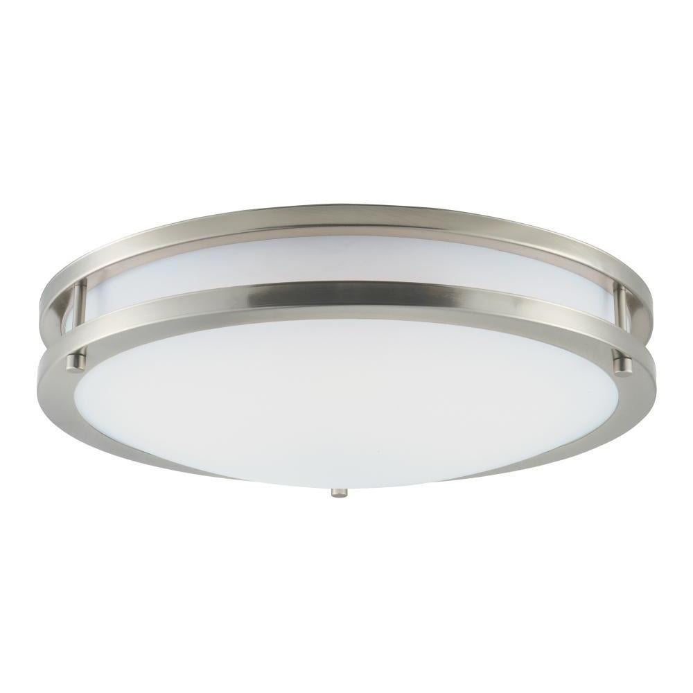Maxim Lighting 55544WTSN Linear LED 16 Inch Flush Mount Light – Satin Nickel