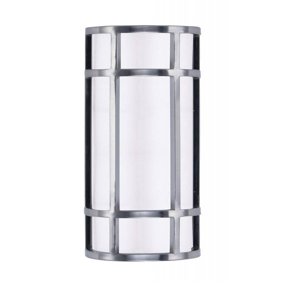 Moon Ray 6 Inch Outdoor Wall Lantern – Satin Nickel