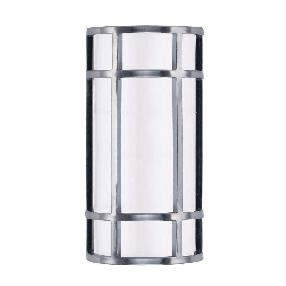 Moon Ray 6 Inch Outdoor Wall Lantern – Satin Nickel