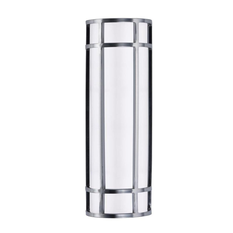 Moon Ray 6 Inch Outdoor Wall Lantern – Satin Nickel