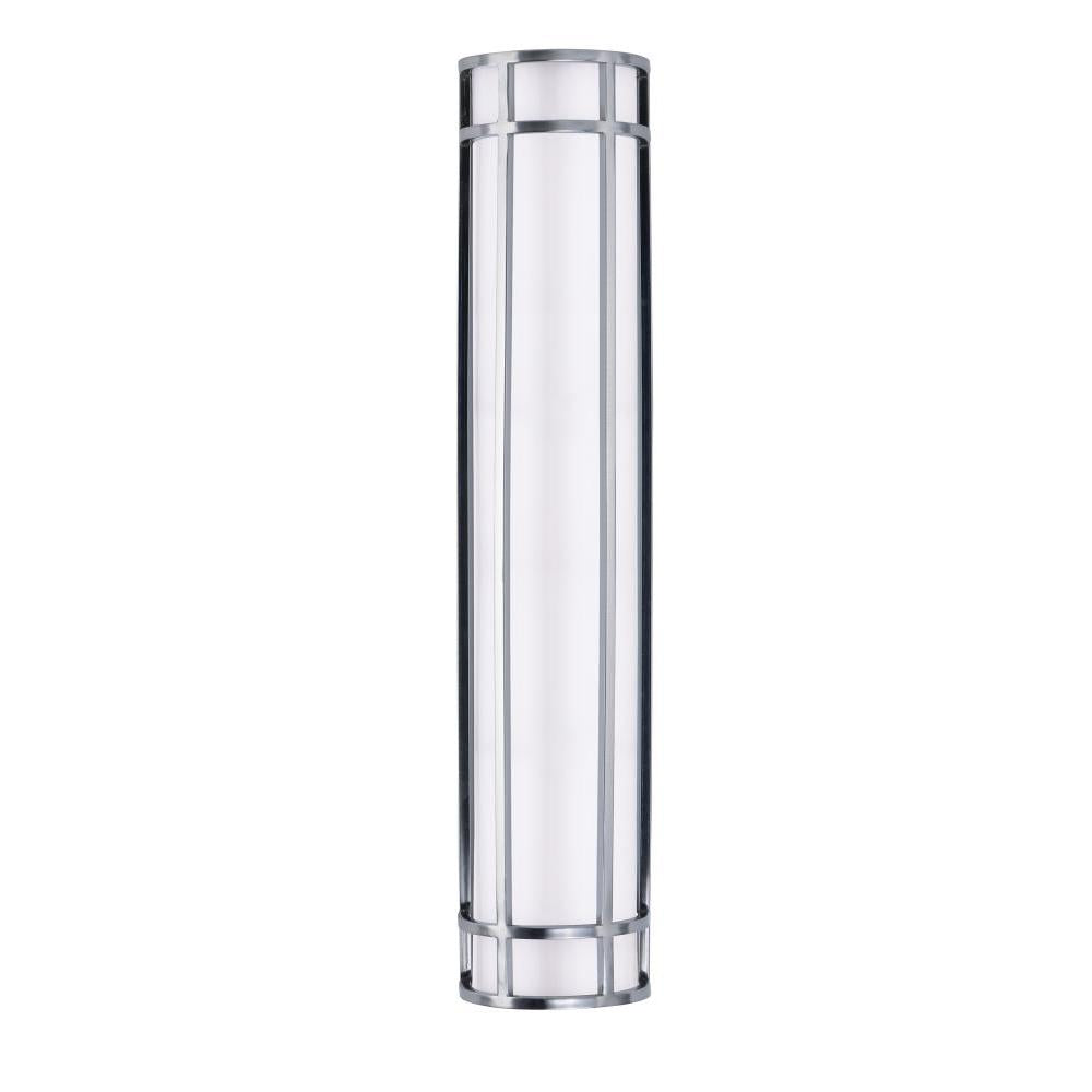Moon Ray 6 Inch Outdoor Wall Lantern – Satin Nickel