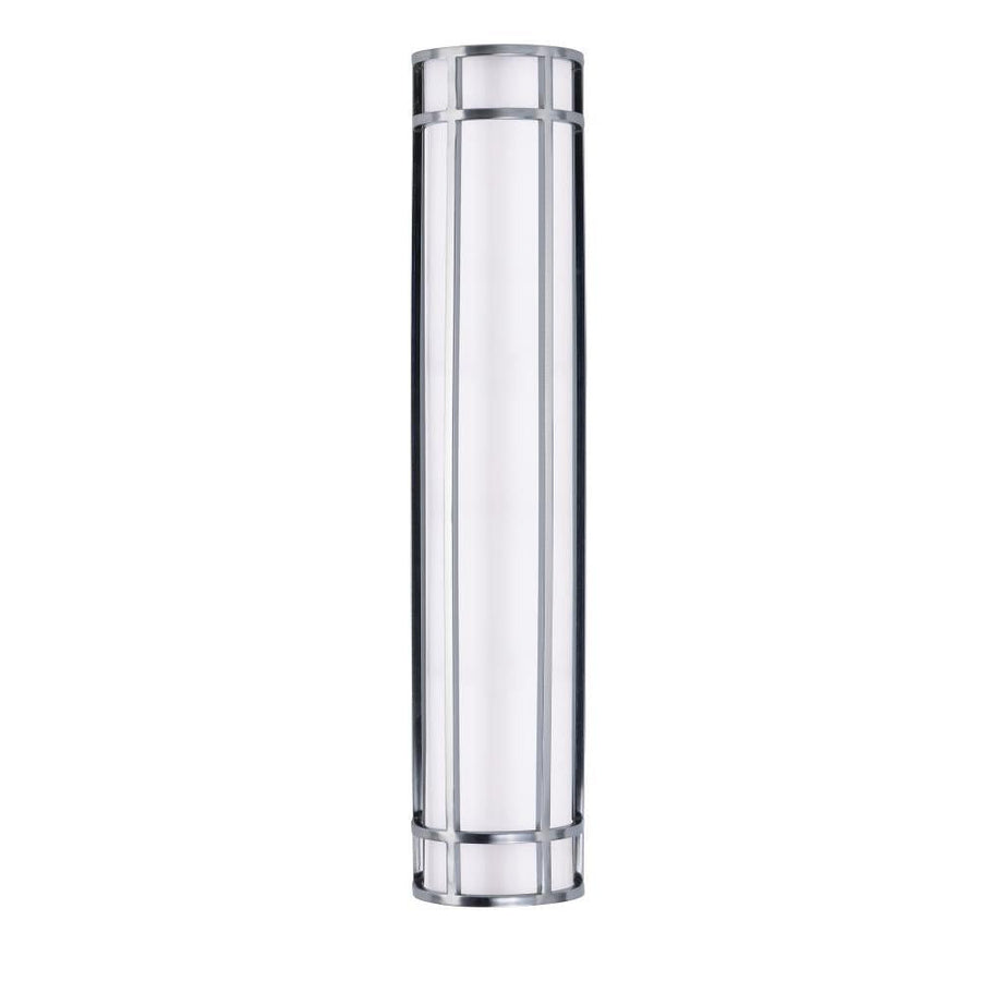 Moon Ray 6 Inch Outdoor Wall Lantern – Satin Nickel