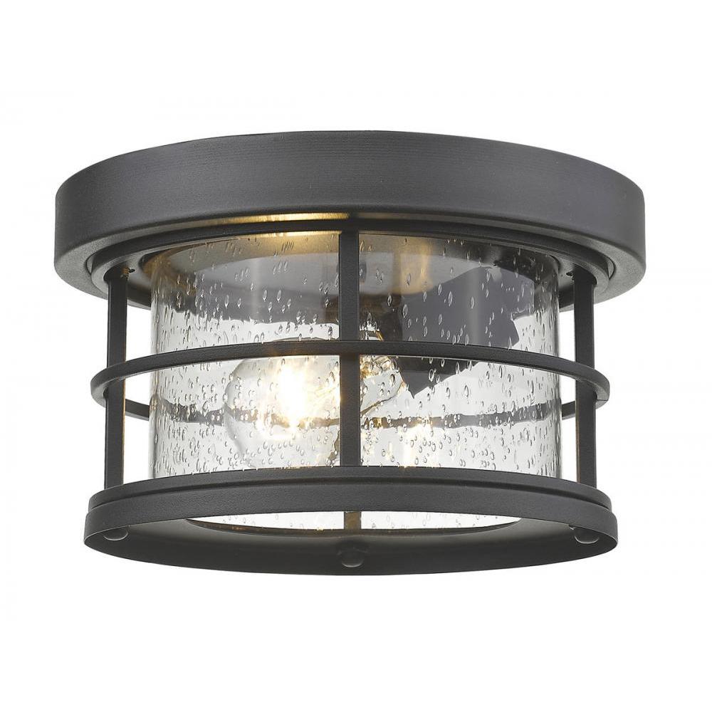 Z-Lite Lighting 555F-BK Outdoor Flush Mount Contemporary - Black