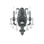 Crystorama Dawson 5563-PW-CL-MWP – 12.5 Inch – 2 Light – Sconce – Pewter – Dry Rated