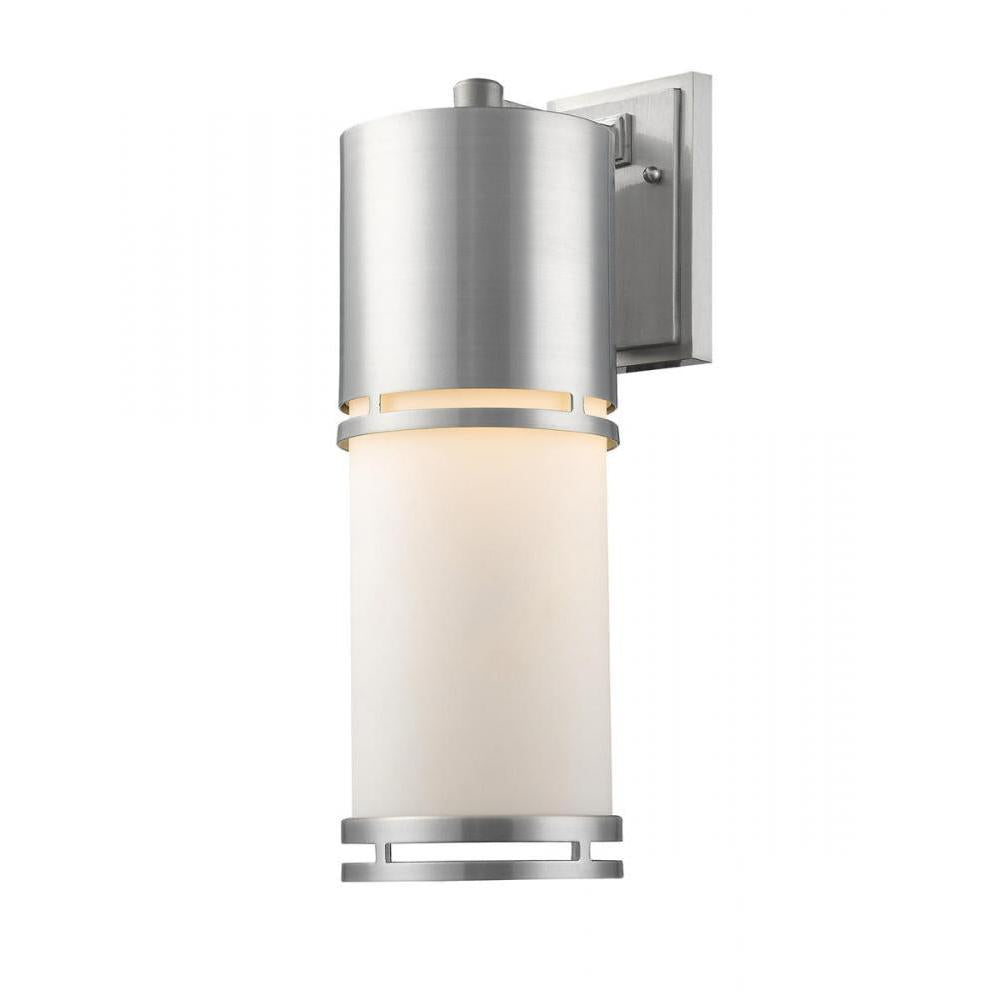 1 Light Outdoor Wall Light-Matte Opal