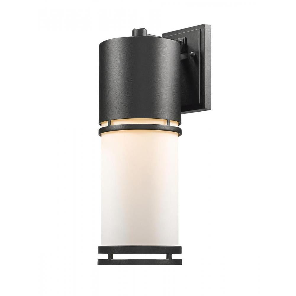 1 Light Outdoor Wall Light-Matte Opal