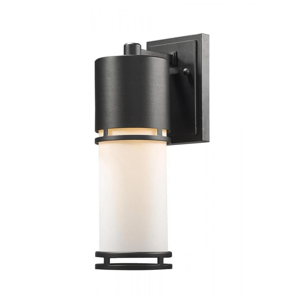 1 Light Outdoor Wall Light-Matte Opal