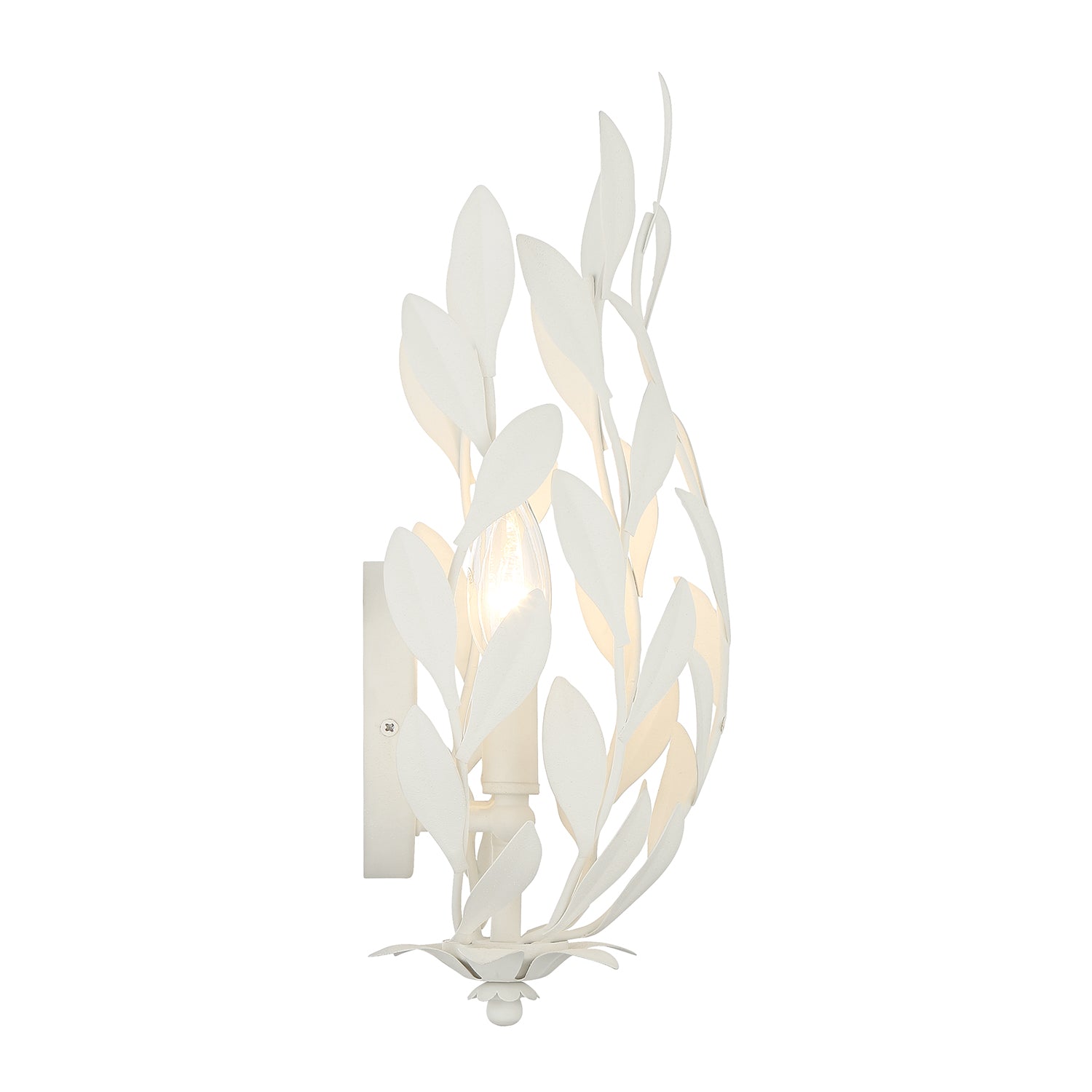 Crystorama Broche 561-MT – 8.25 Inch – 2 Light – Sconce – Matte White – Damp Rated