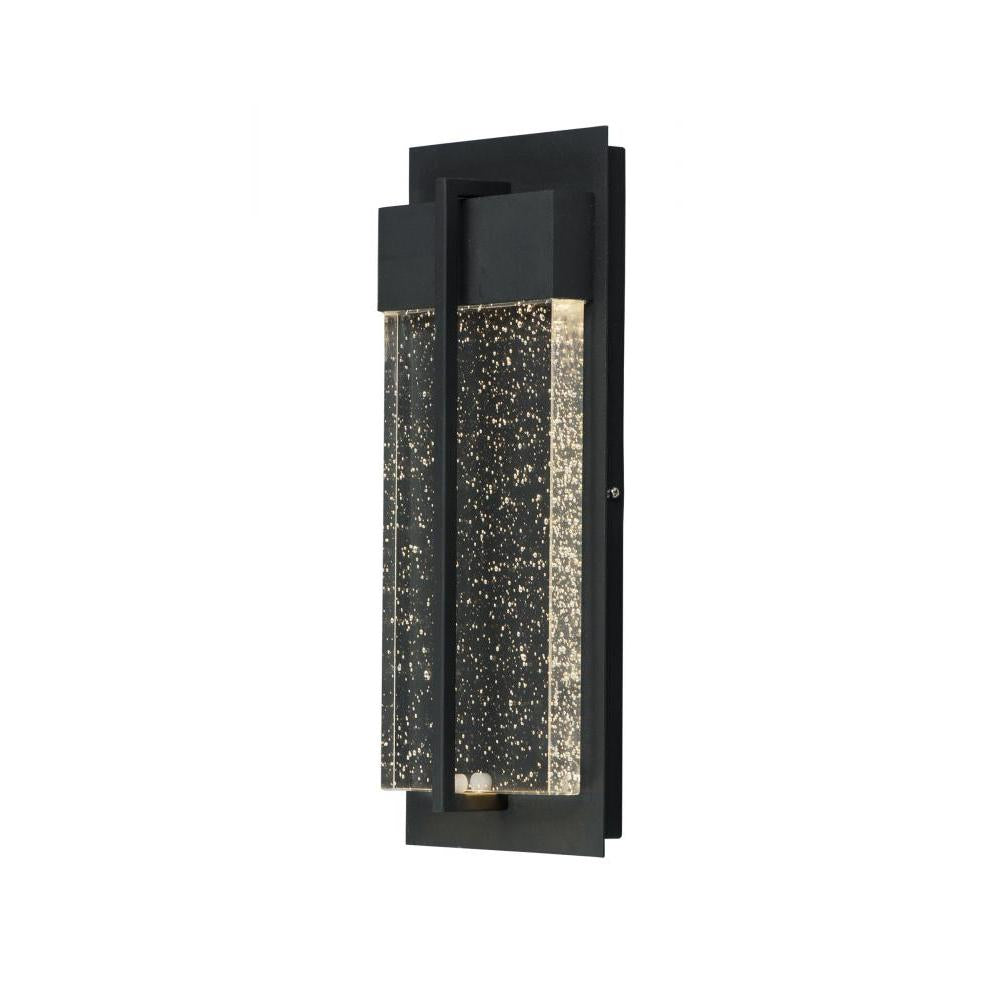 Cascade 7 Inch Outdoor Wall Lantern – Black