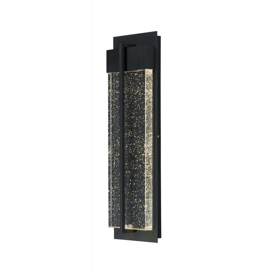 Cascade 0 Inch Outdoor Wall Lantern – Black