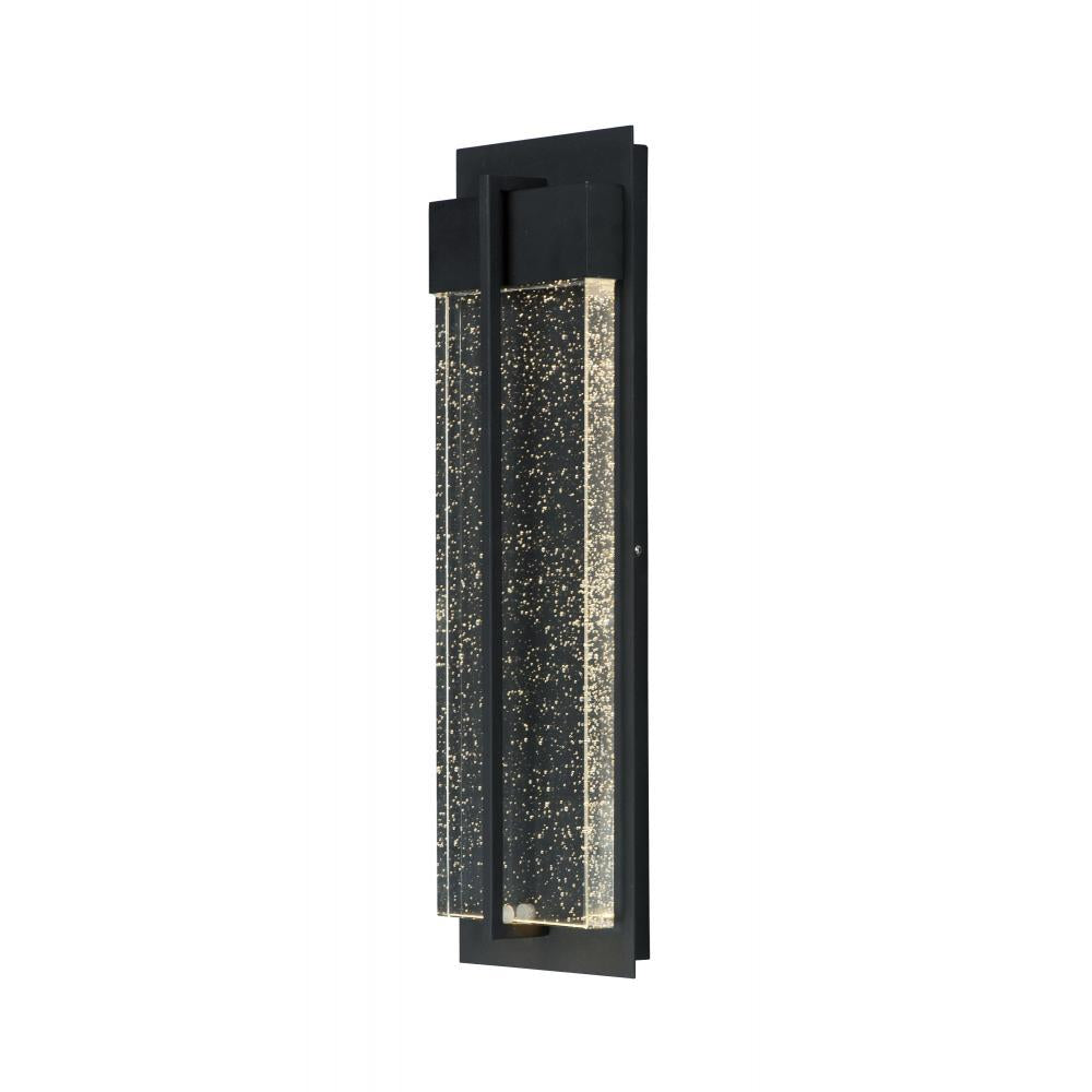 Cascade 0 Inch Outdoor Wall Lantern – Black