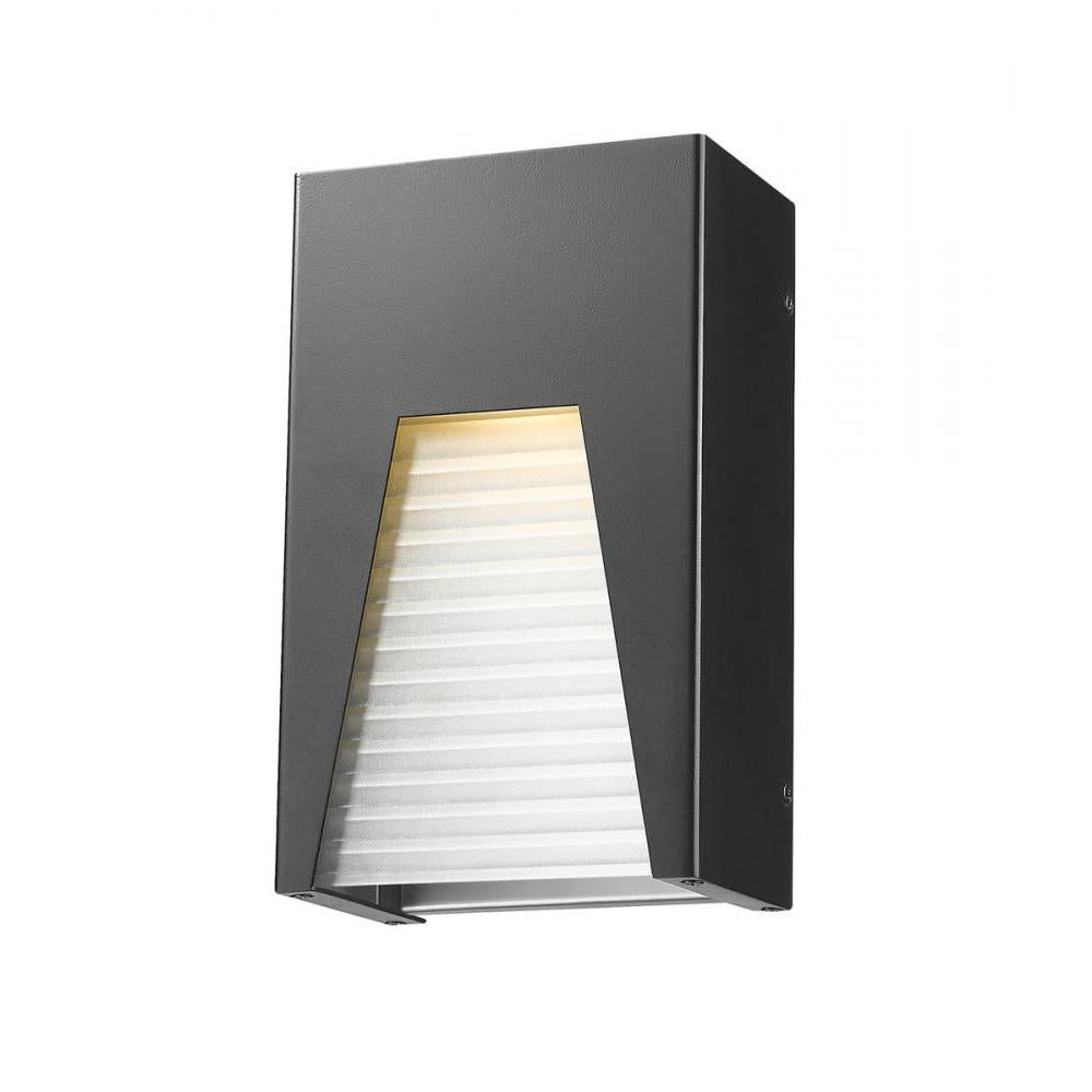 1 Light Outdoor Wall Light-Frosted Ribbed