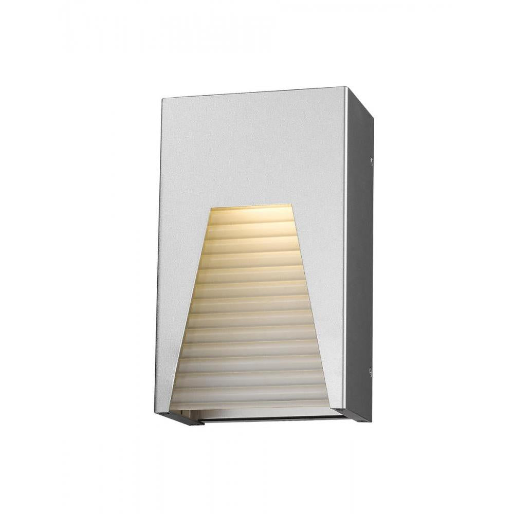 1 Light Outdoor Wall Light-Frosted Ribbed