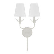 Crystorama Broche 562-MT – 12 Inch – 2 Light – Sconce – Matte White – Dry Rated