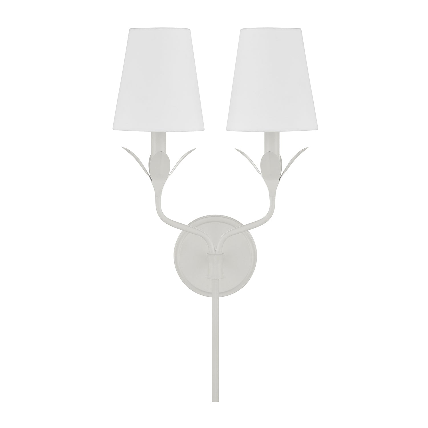 Crystorama Broche 562-MT – 12 Inch – 2 Light – Sconce – Matte White – Dry Rated