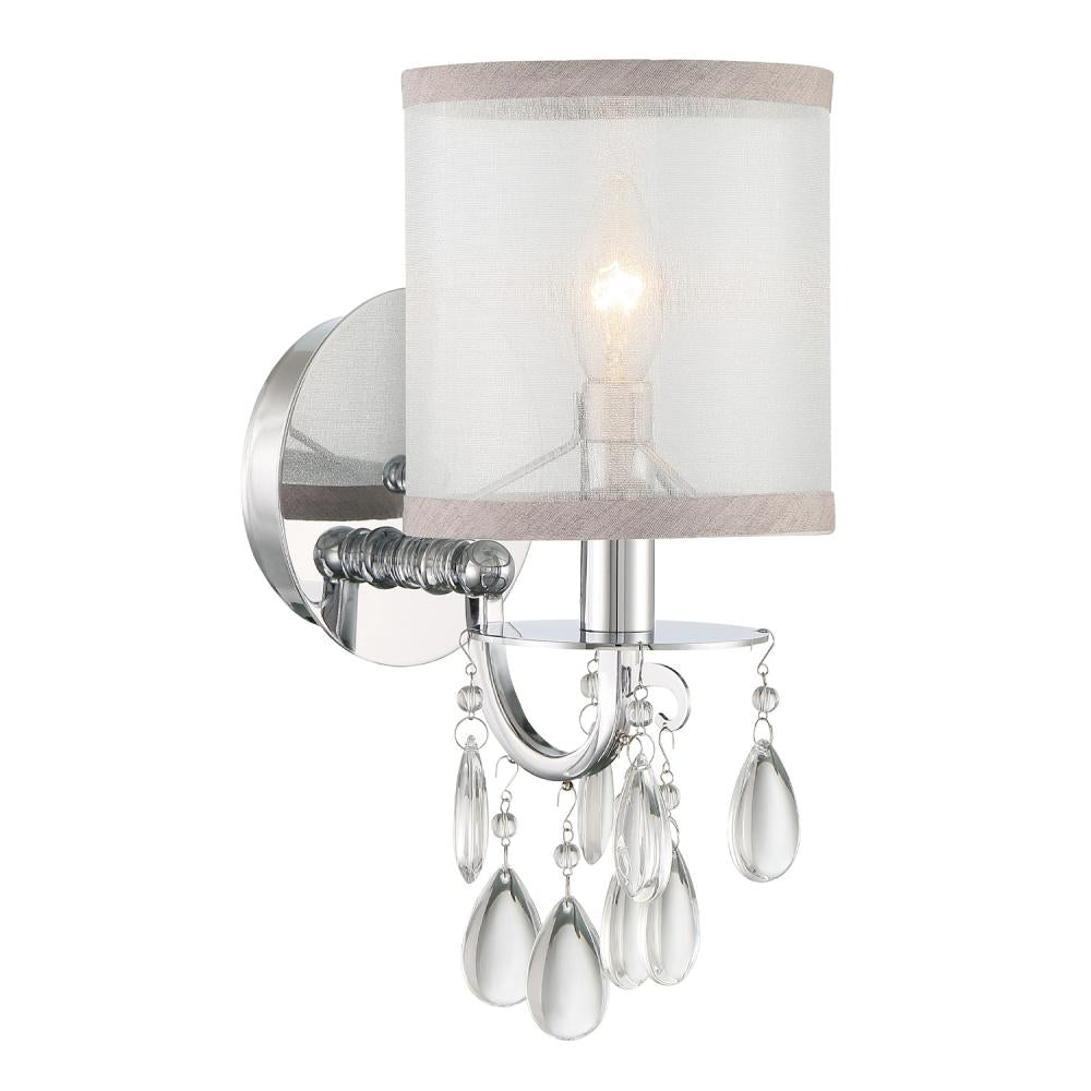 Crystorama HAMPTON 5621-CH Sconce Modern - Polished Chrome