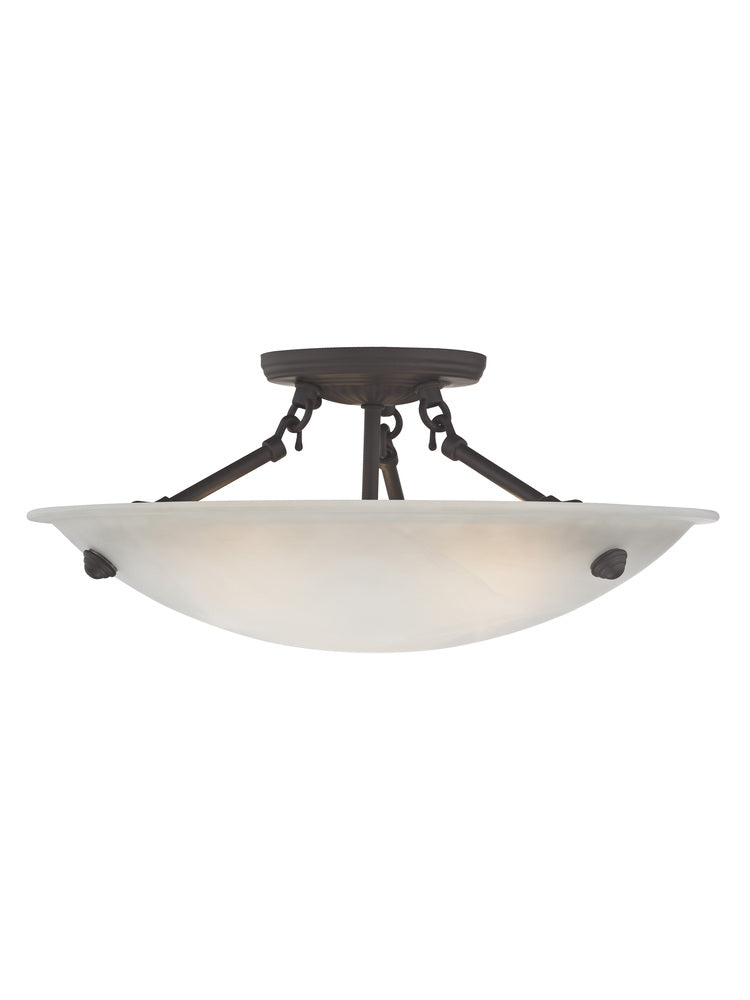 Livex Lighting OASIS 5625-07 Flush Mount Contemporary - Bronze