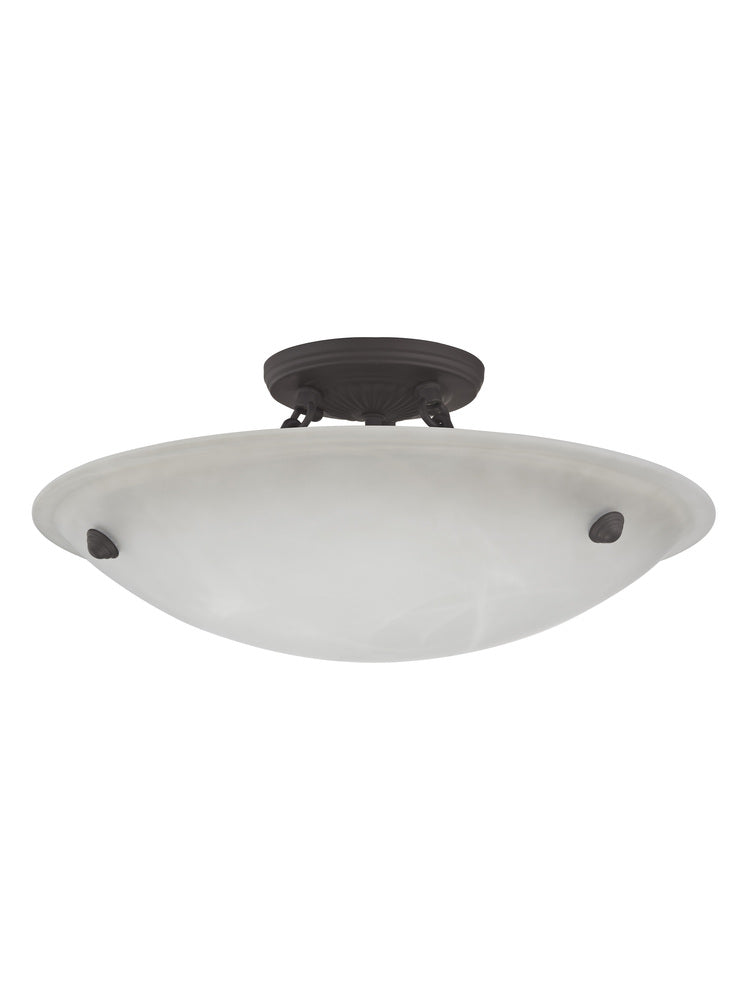 Livex Lighting OASIS 5625-07 Flush Mount Contemporary - Bronze