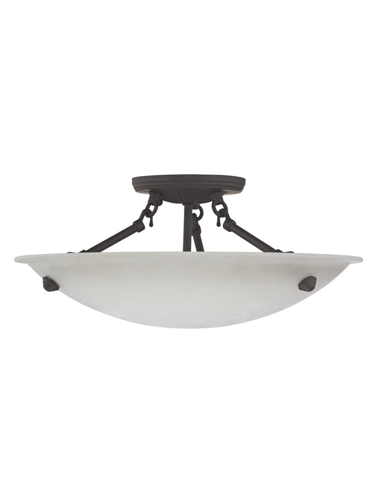 Livex Lighting OASIS 5625-07 Flush Mount Contemporary - Bronze