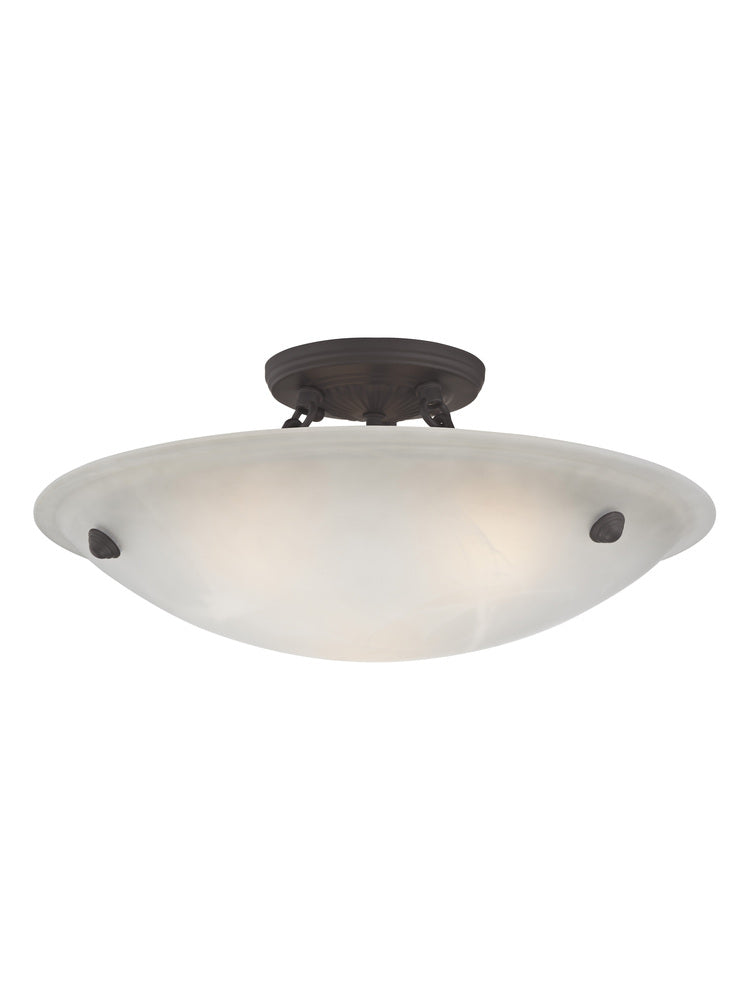 Livex Lighting OASIS 5625-07 Flush Mount Contemporary - Bronze