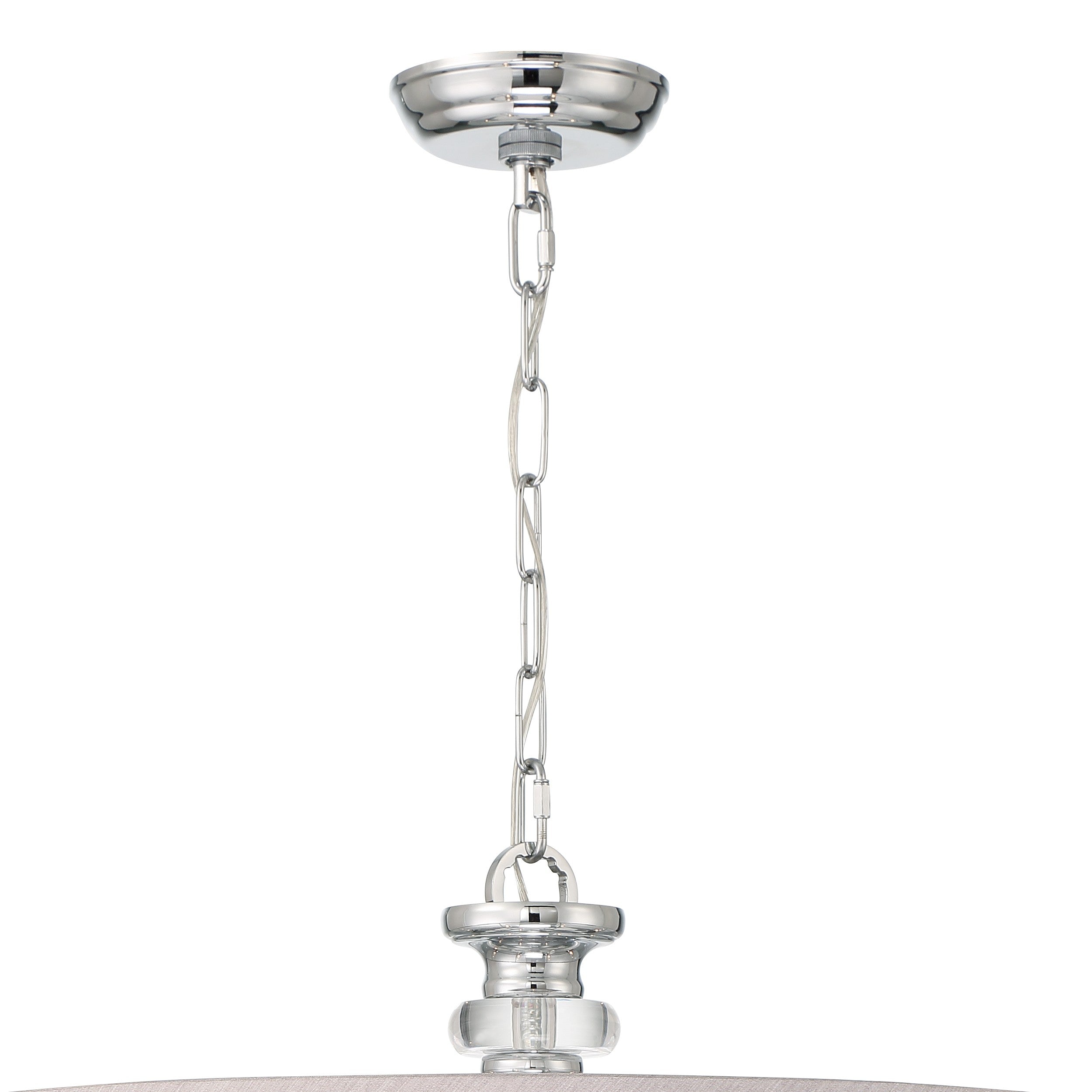 Crystorama Hampton 5628-CH – 32 Inch – 8 Light – Chandelier – Polished Chrome – Damp Rated