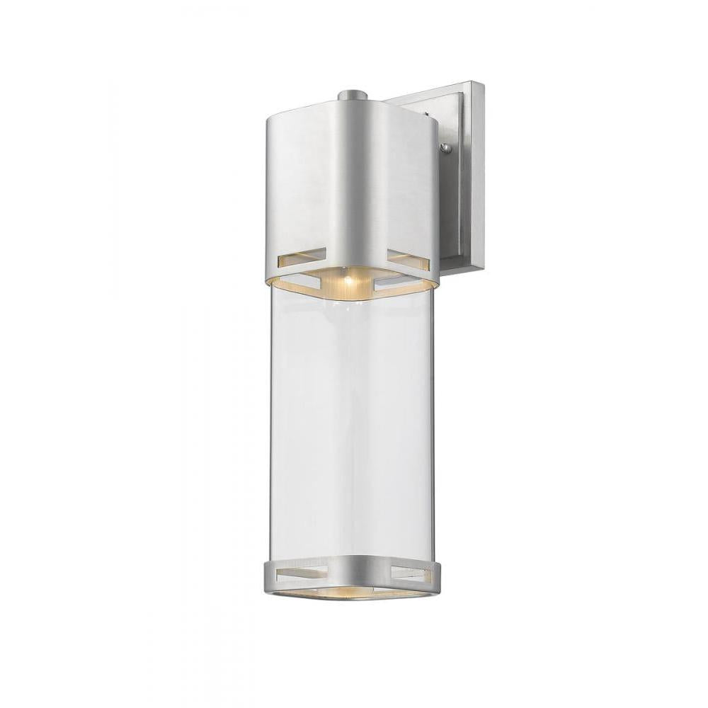 1 Light Outdoor Wall Light-Clear