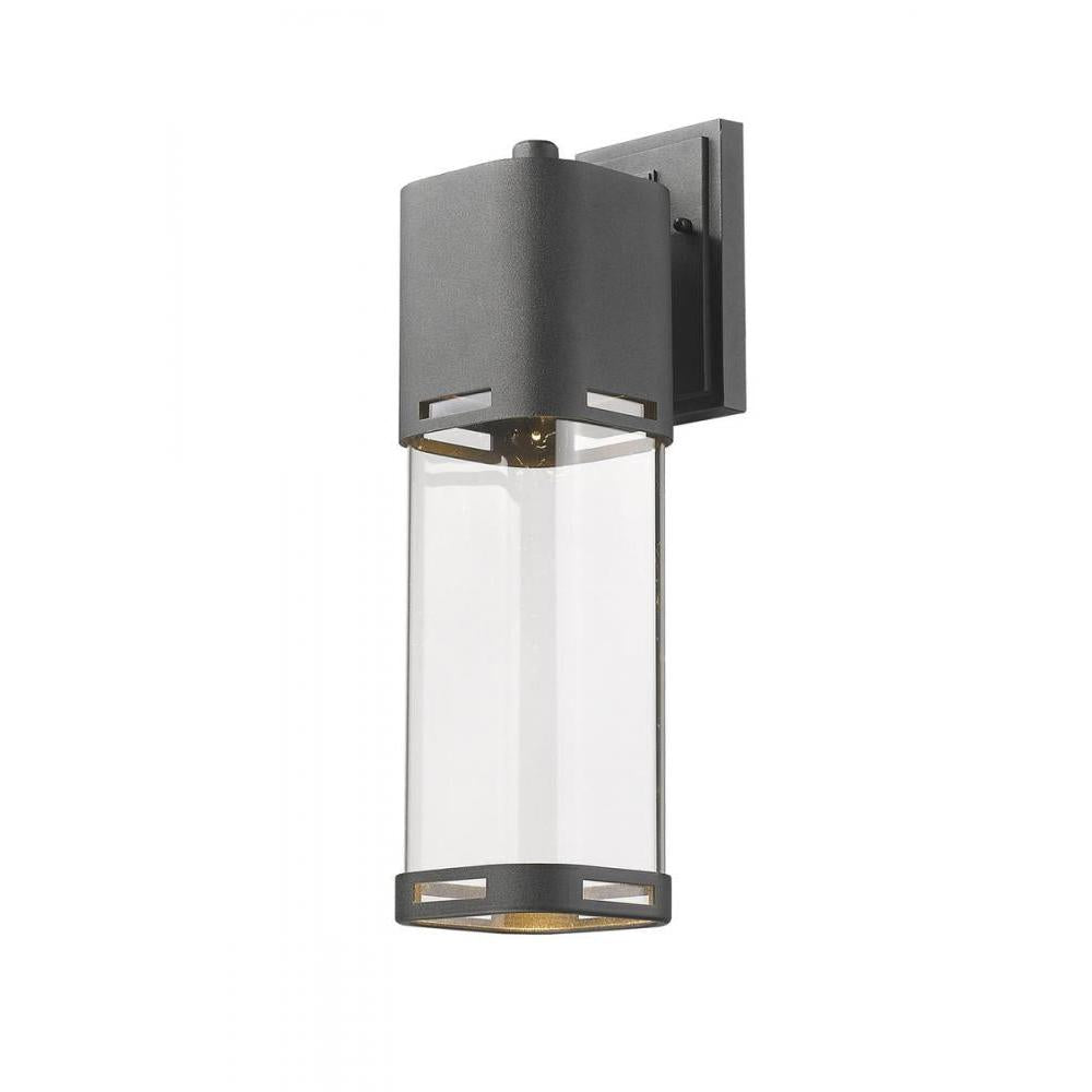 1 Light Outdoor Wall Light-Clear