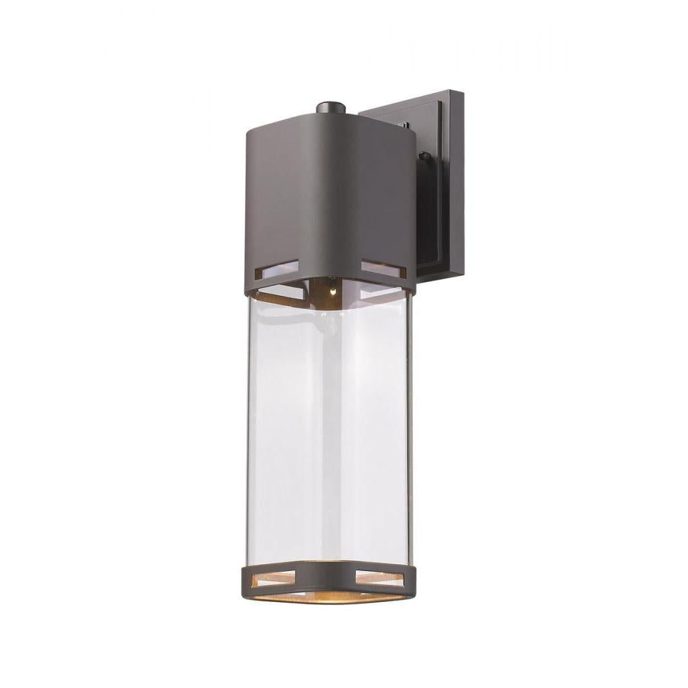 1 Light Outdoor Wall Light-Clear