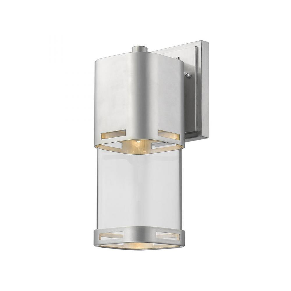 1 Light Outdoor Wall Light-Clear