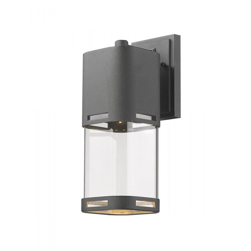 1 Light Outdoor Wall Light-Clear