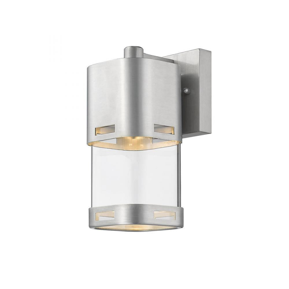 1 Light Outdoor Wall Light-Clear