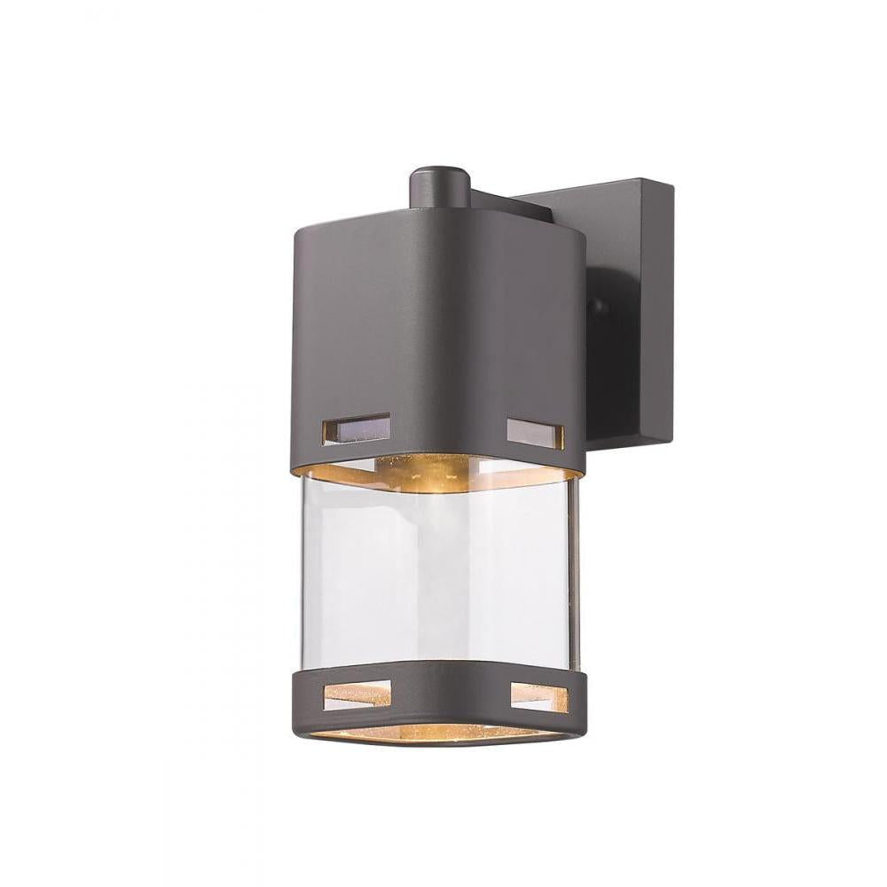 1 Light Outdoor Wall Light-Clear