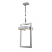 1 Light Outdoor Chain Mount Ceiling Fixture-Frosted