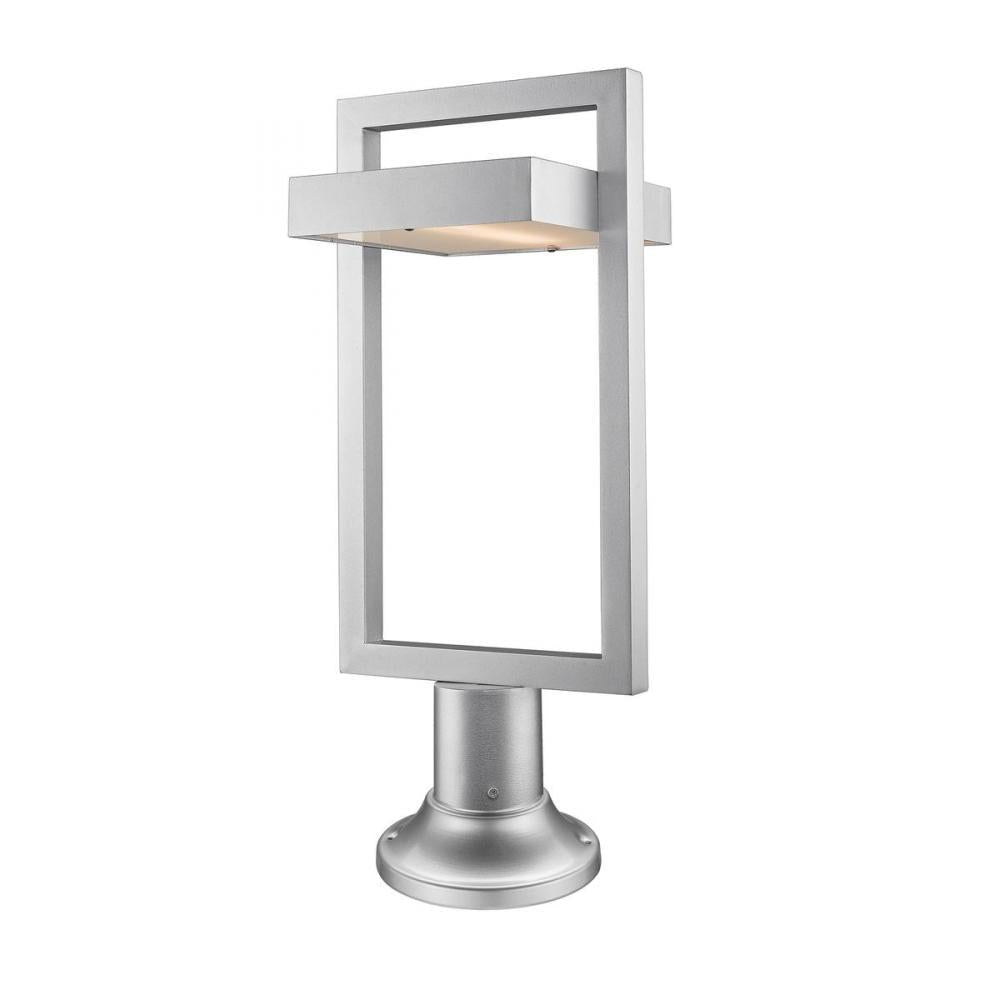 1 Light Outdoor Pier Mounted Fixture-Frosted
