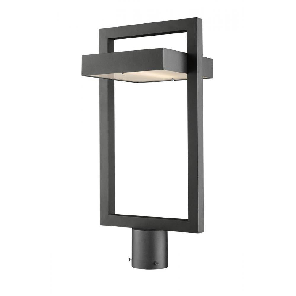 1 Light Outdoor Post Mount Fixture-Frosted