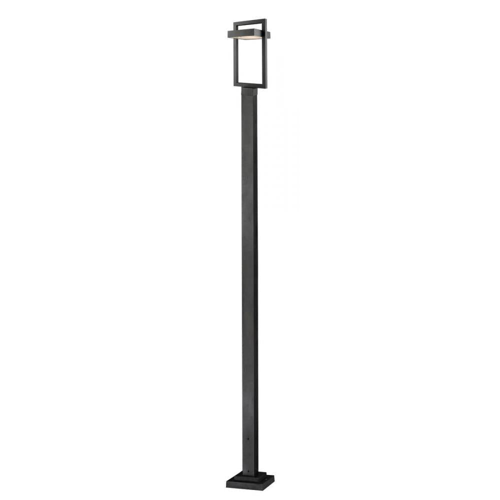 1 Light Outdoor Post Mounted Fixture-Frosted