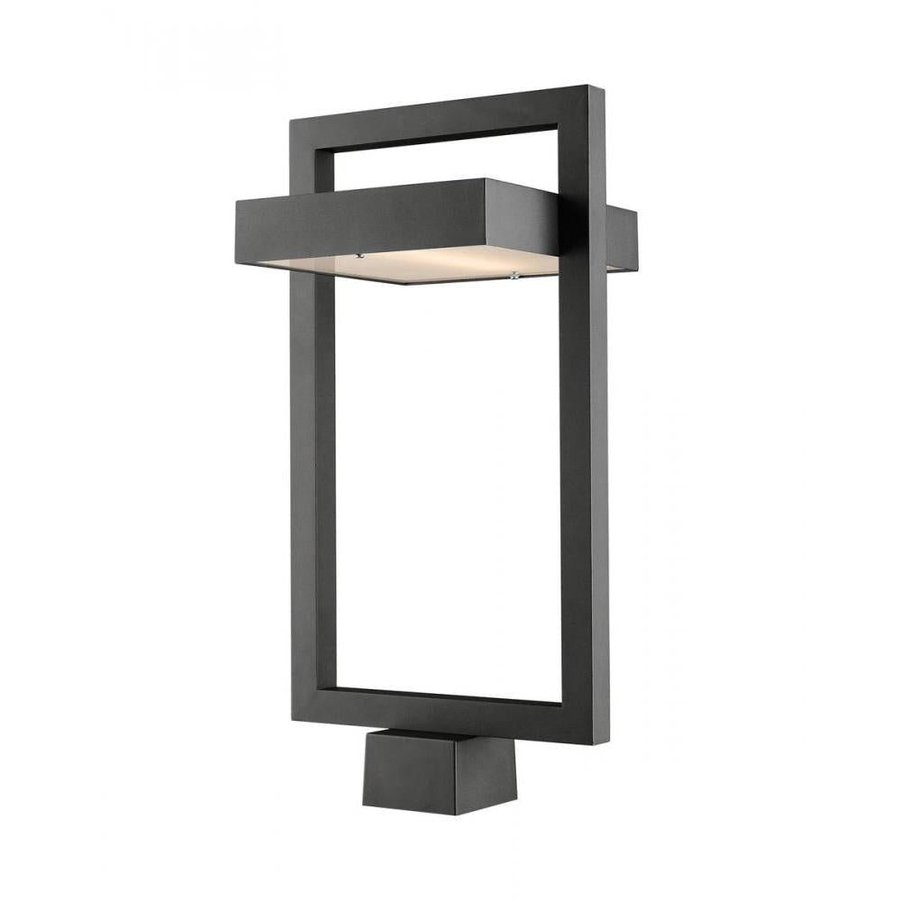 1 Light Outdoor Post Mount Fixture-Frosted