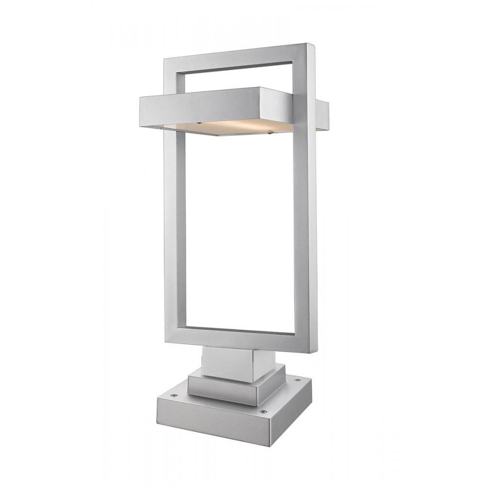 1 Light Outdoor Pier Mounted Fixture-Frosted