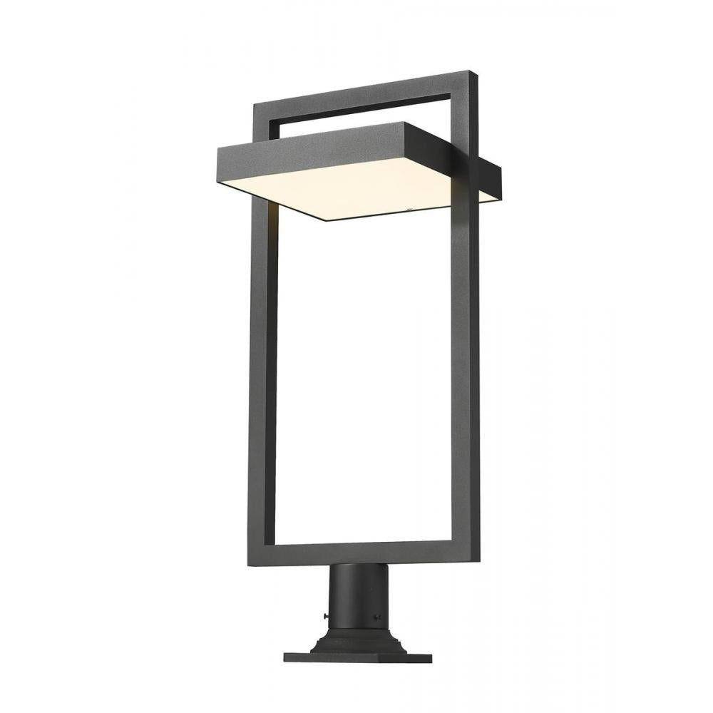 1 Light Outdoor Pier Mounted Fixture-Sand Blast