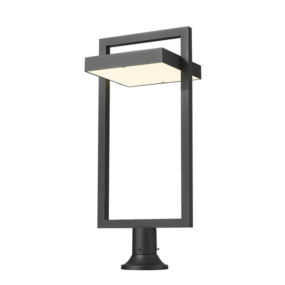 1 Light Outdoor Pier Mounted Fixture-Sand Blast