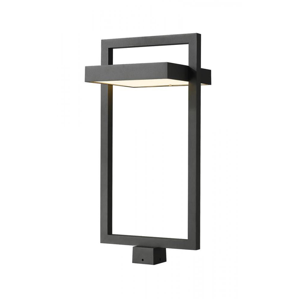 1 Light Outdoor Post Mount Fixture-Sand Blast