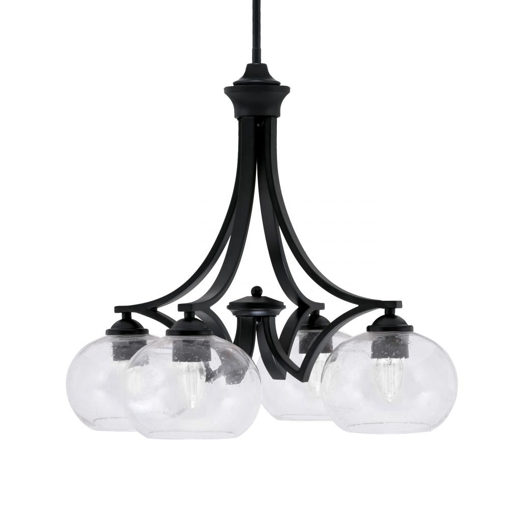 Toltec Company ZILO 568-MB-202 Chandelier - Black