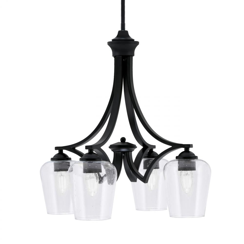 Toltec Company ZILO 568-MB-210 Chandelier - Black