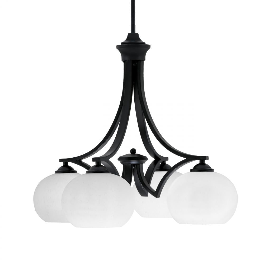 Toltec Company ZILO 568-MB-212 Chandelier - Black