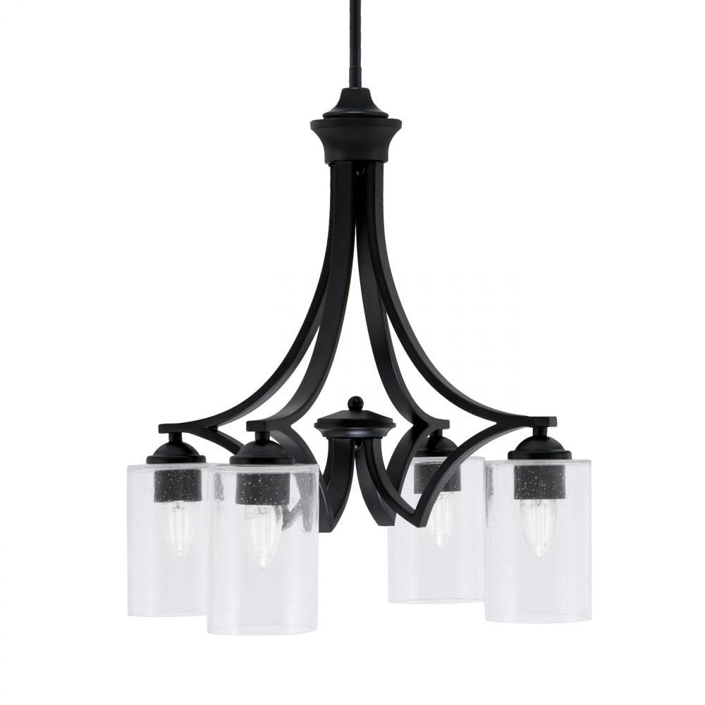 Toltec Company ZILO 568-MB-300 Chandelier - Black