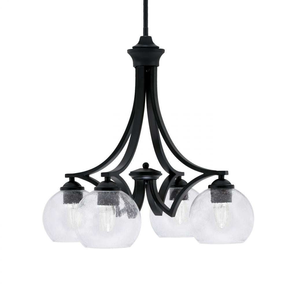 Toltec Company ZILO 568-MB-4100 Chandelier - Black