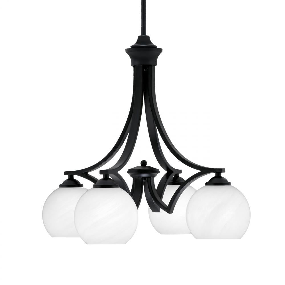 Toltec Company ZILO 568-MB-4101 Chandelier - Black