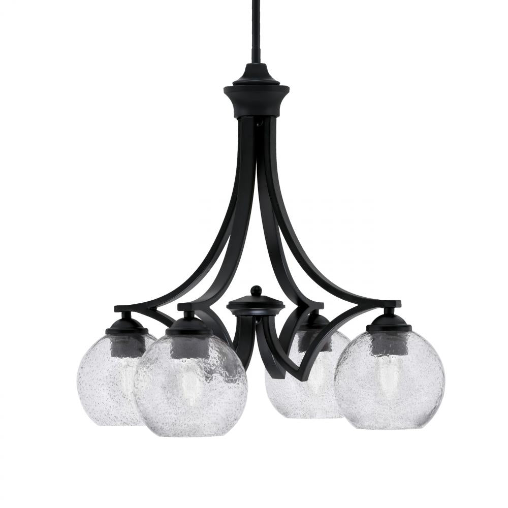 Toltec Company ZILO 568-MB-4102 Chandelier - Black