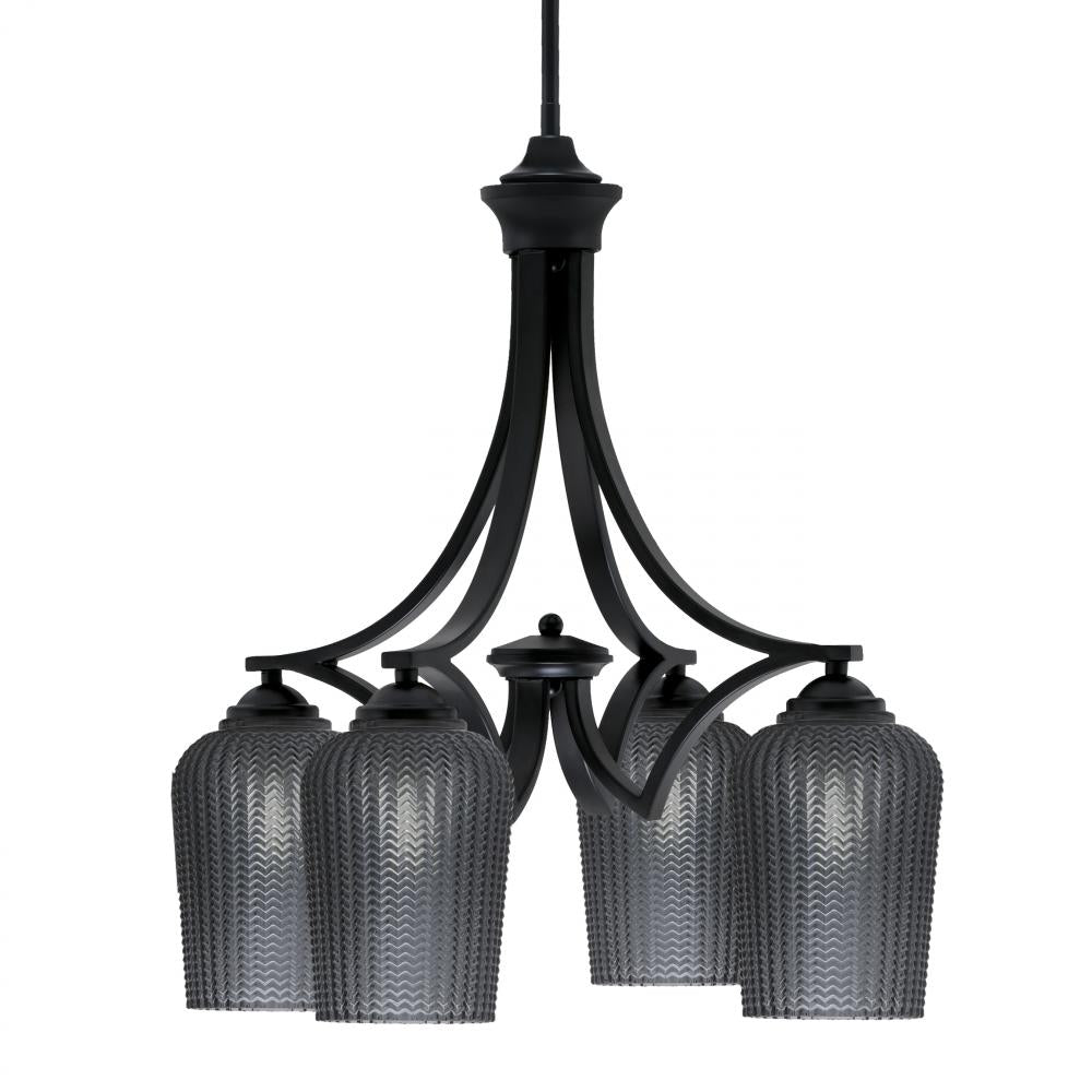 Toltec Company ZILO 568-MB-4252 Chandelier - Black